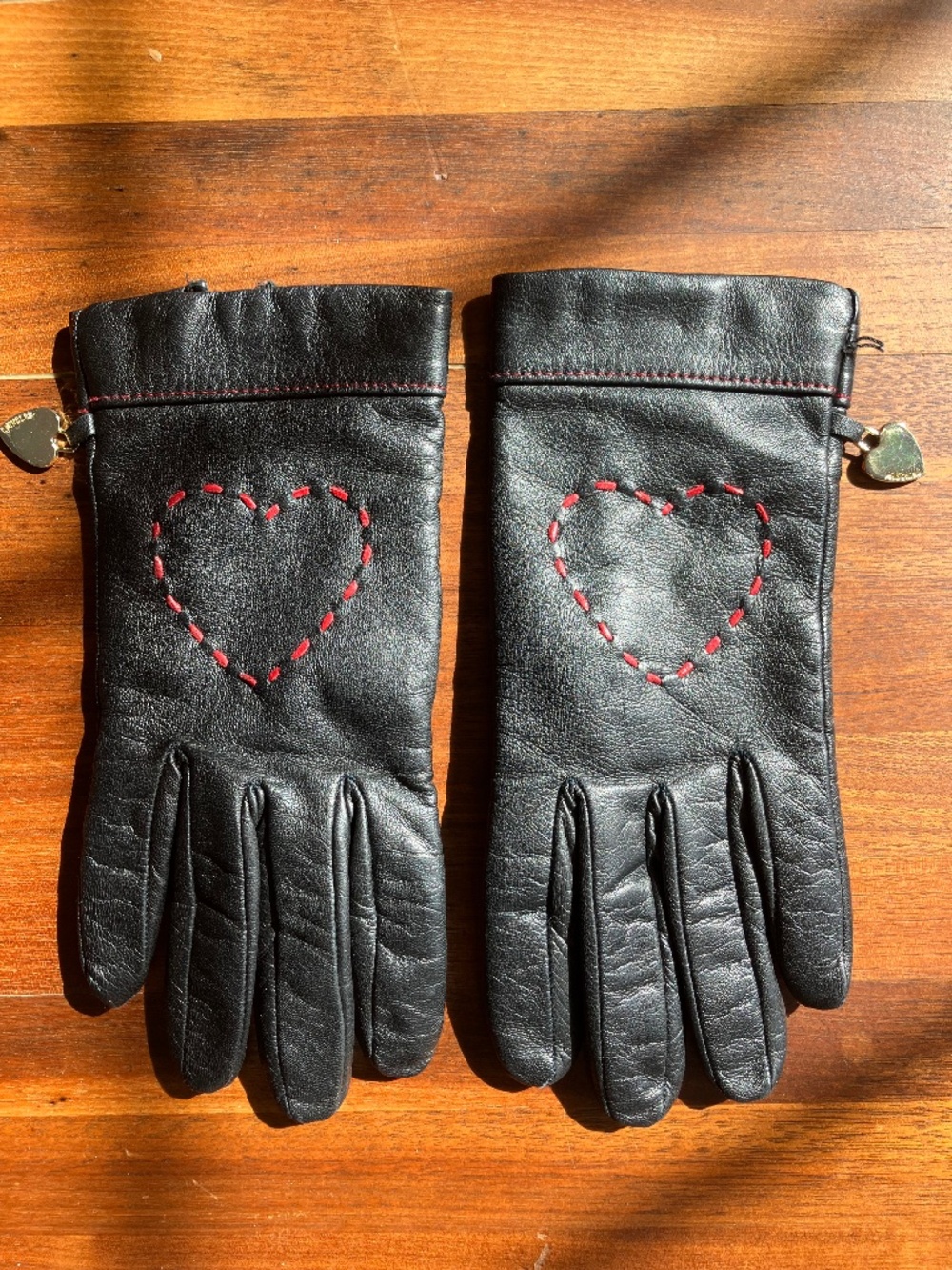 Moschino Lambskin Gloves Size 7 Small